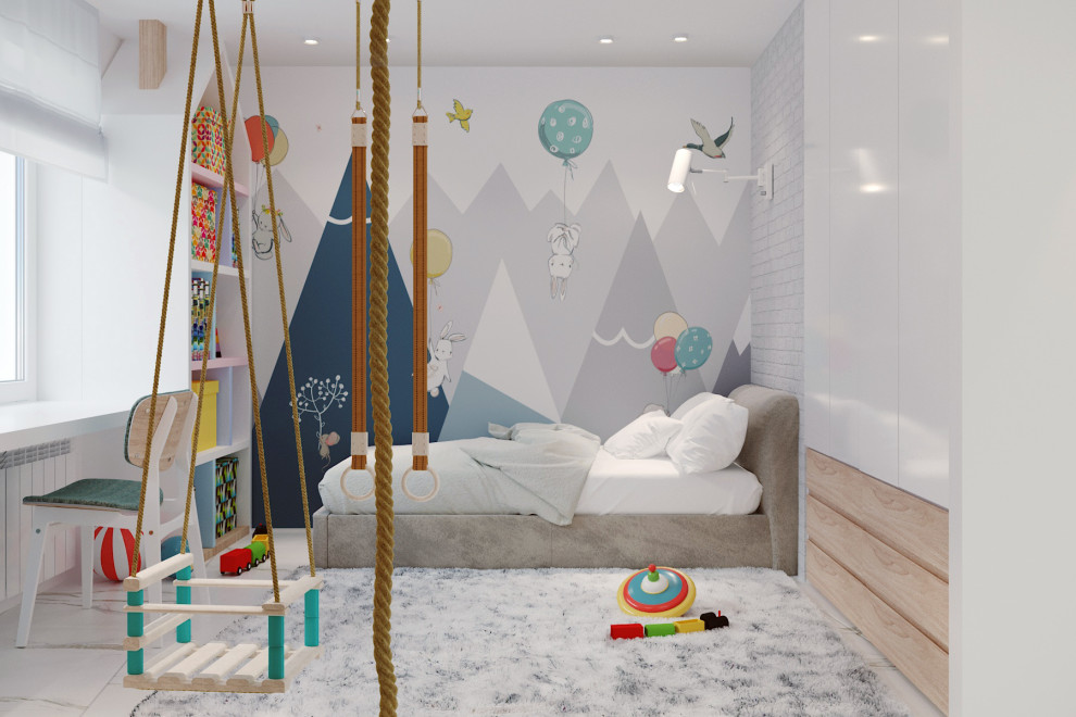 Обложка проекта: Светлые,минималистичные с сочными зелеными акцентами интерьеры