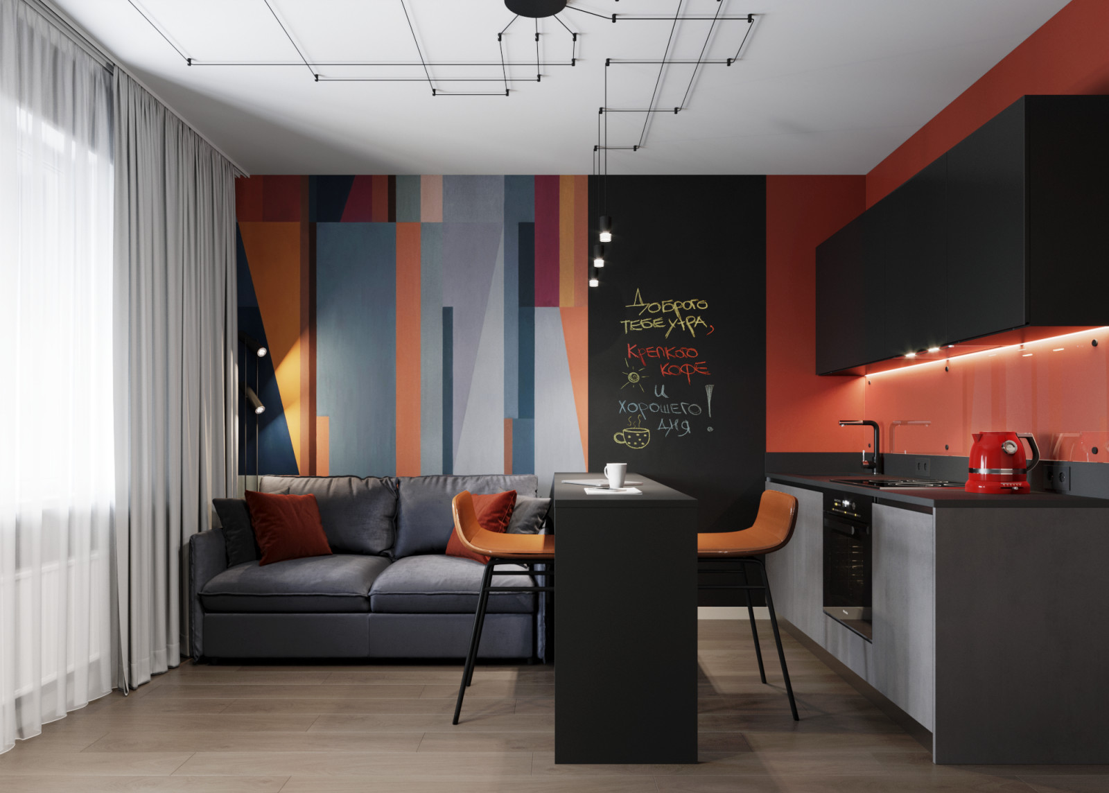 Квартира-студия на Яхтенной