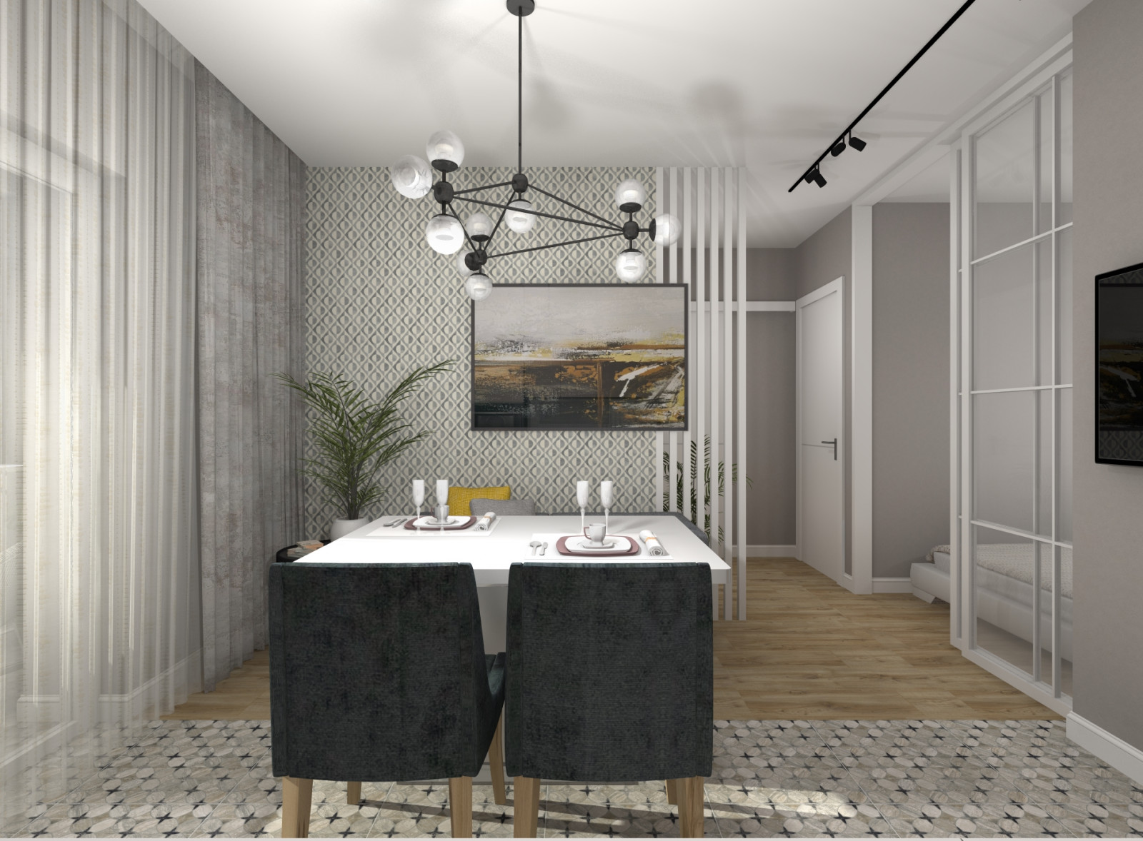 Однокомнатная квартира для троих