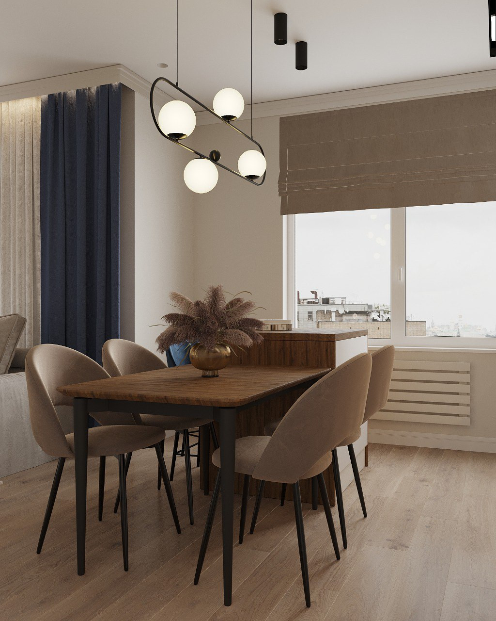 Дизайн 3-х комнатной квартиры в ЖК ГАЛАКТИКА PRO