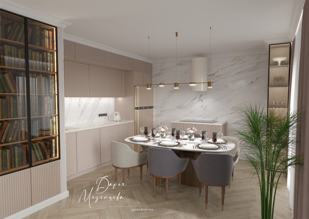 Трехкомнатная квартира-студия 82кв.м