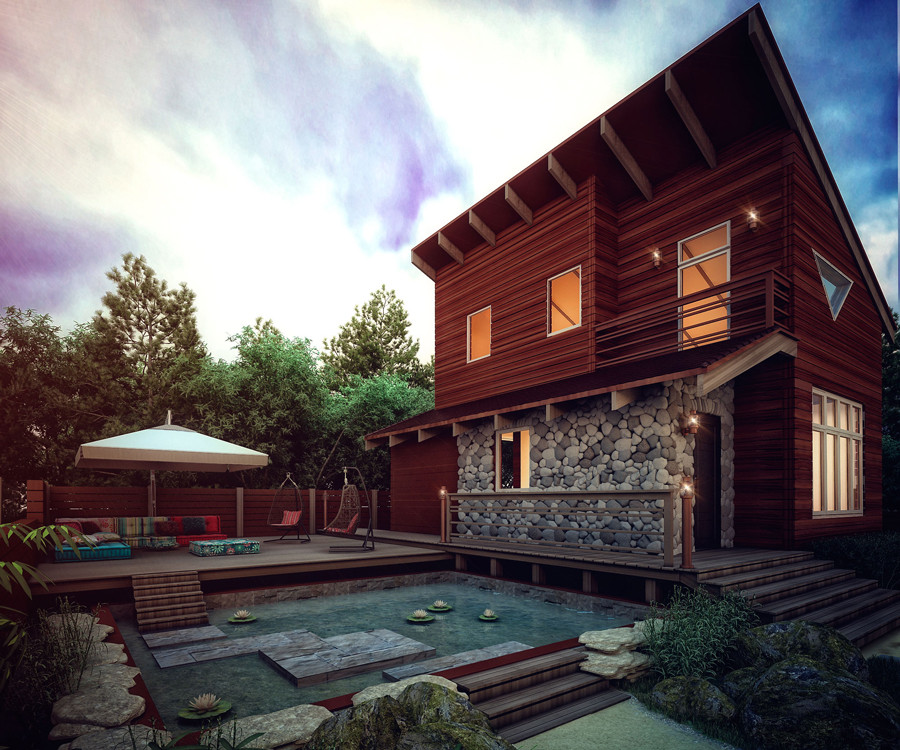 Садовый мини-комплекс для отдыха и развлечения