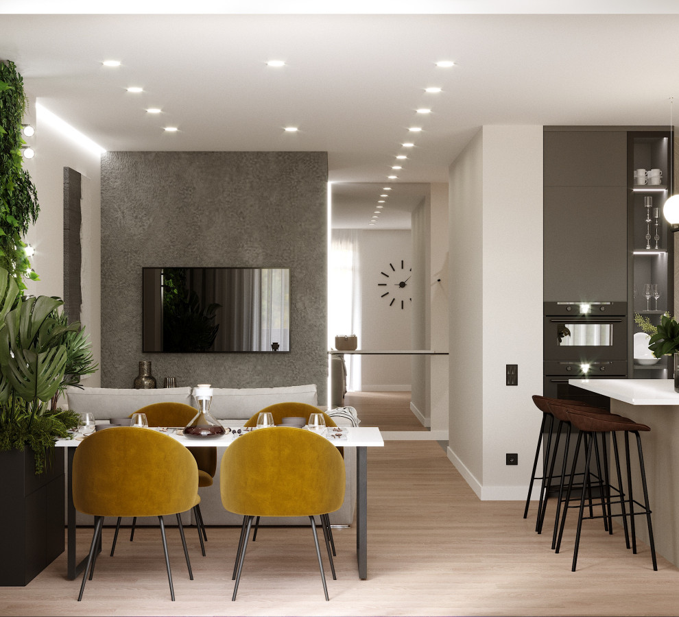 Дизайн-проект квартиры, площадью 99,1 м2 в г. Новосибирск