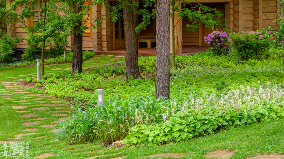 Ландшафтный дизайн лесного участка и кровли