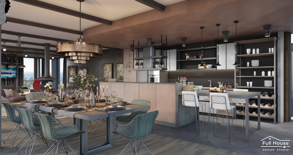 Лофт с панорамным остеклением