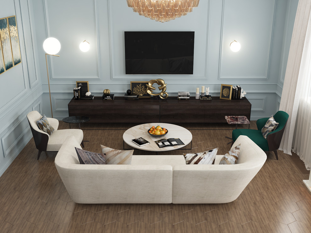 Обложка проекта: ЖК «Донской Олимп». Дизайн квартиры в парижском стиле