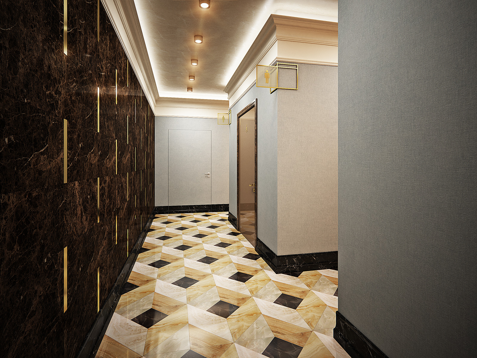 Обложка проекта: Туалетная комната при ресторане