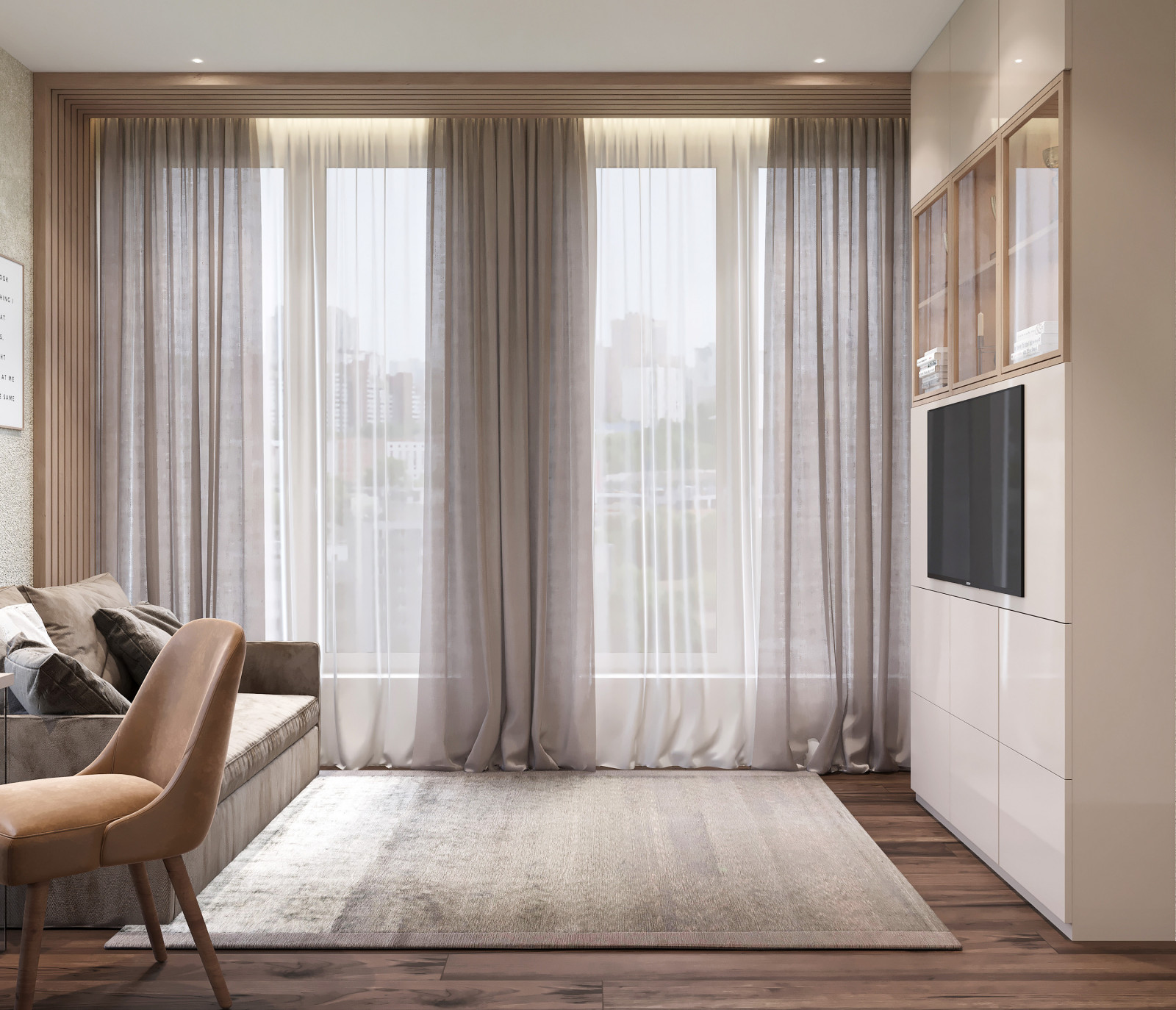 Дизайн интерьера квартиры в современном стиле в ЖК Вандер Парк