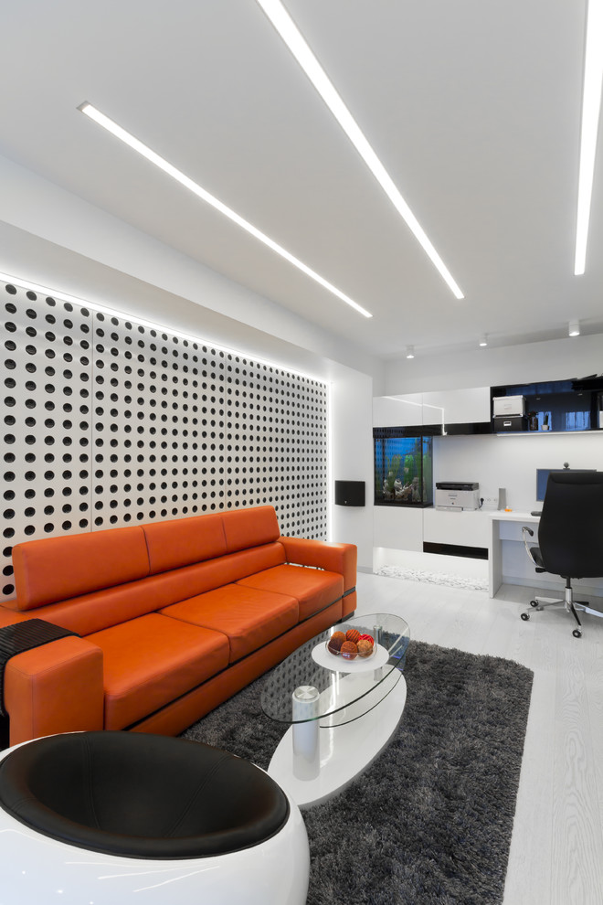 Houzz тур: Московская квартира с умным светом и яркими акцентами