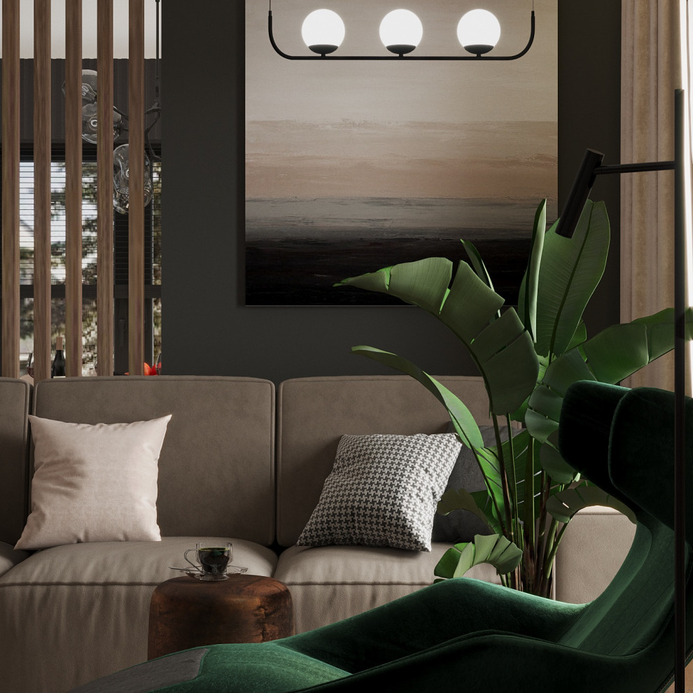 Дизайн-проект дома, площадью 110 м2 в г. Новосибирск. Кольцово