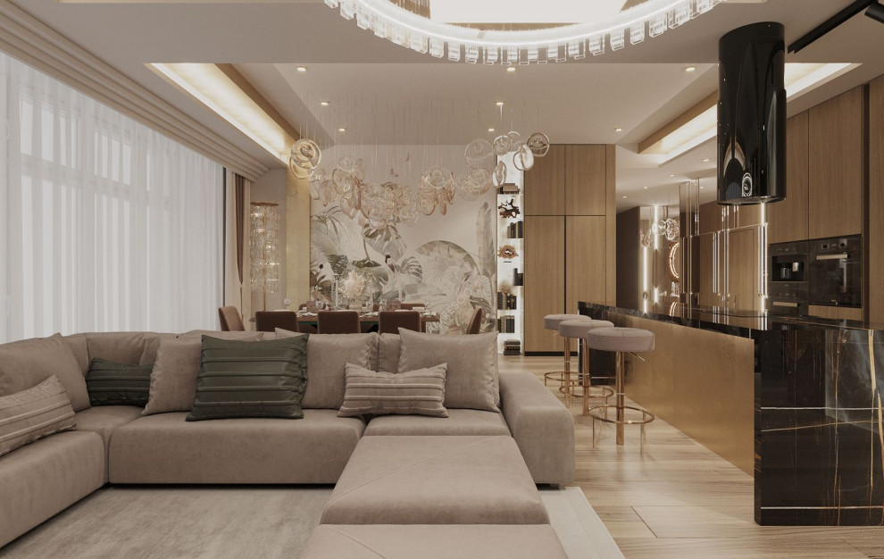 6-Room Apartment Design With 240 m² Floor Area