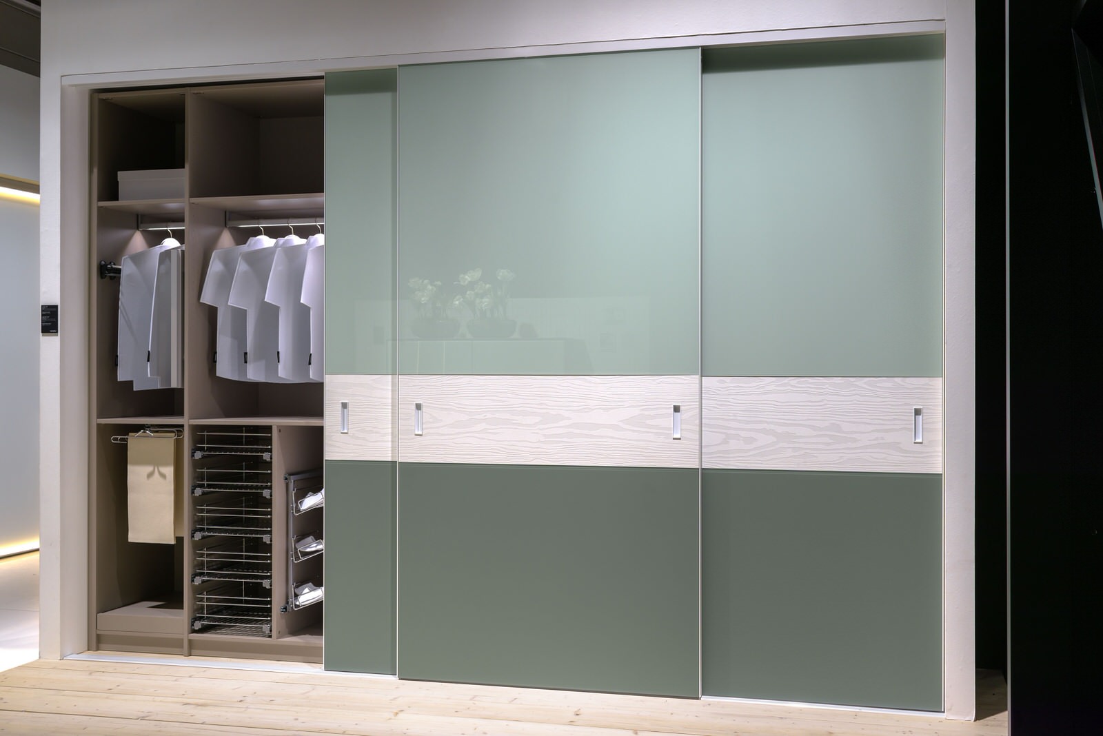 Встроенный шкаф-купе (Профиль Raumplus s8000)