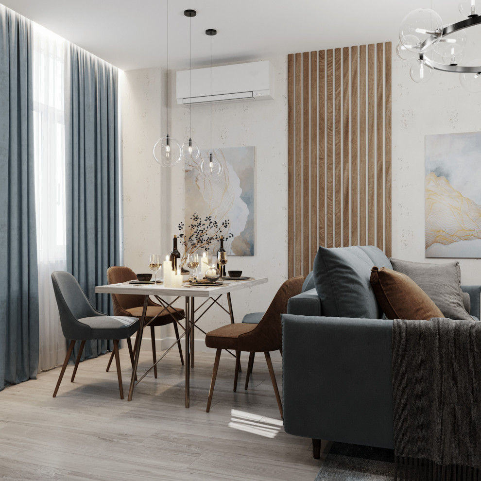 Дизайн кухни-гостиной