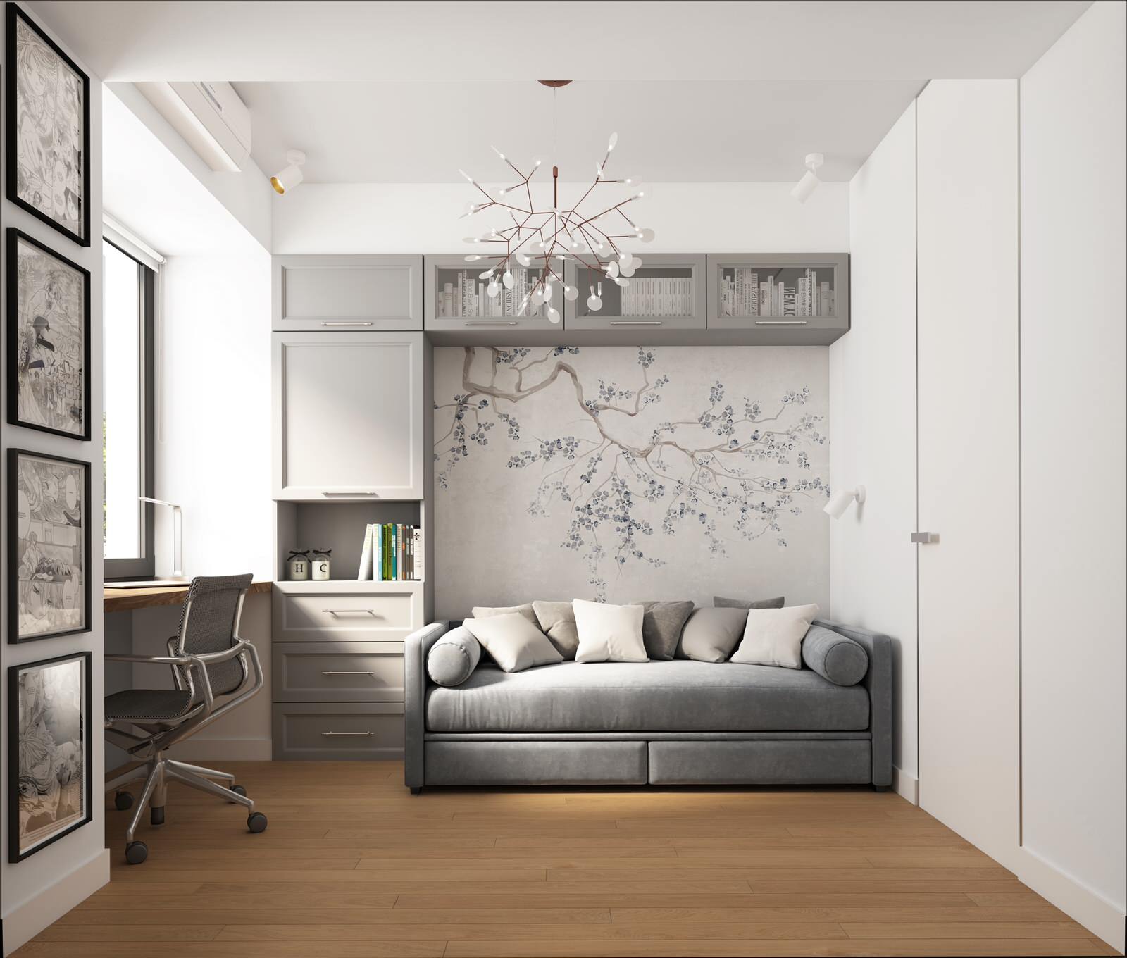 Дизайн-проект четырехкомнатной квартиры с перепланировкой