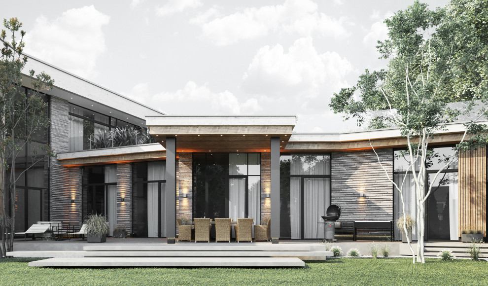 Архитектурный проект коттеджа 600м в КП Президент