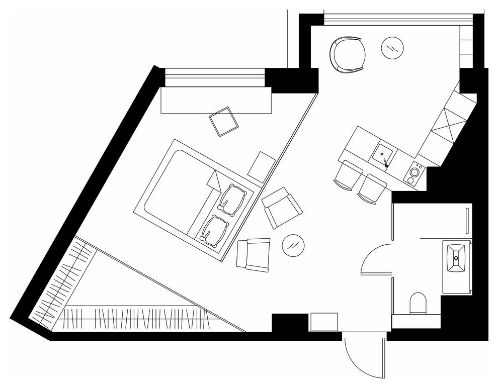 Дизайн квартиры площадью 50 кв.м.