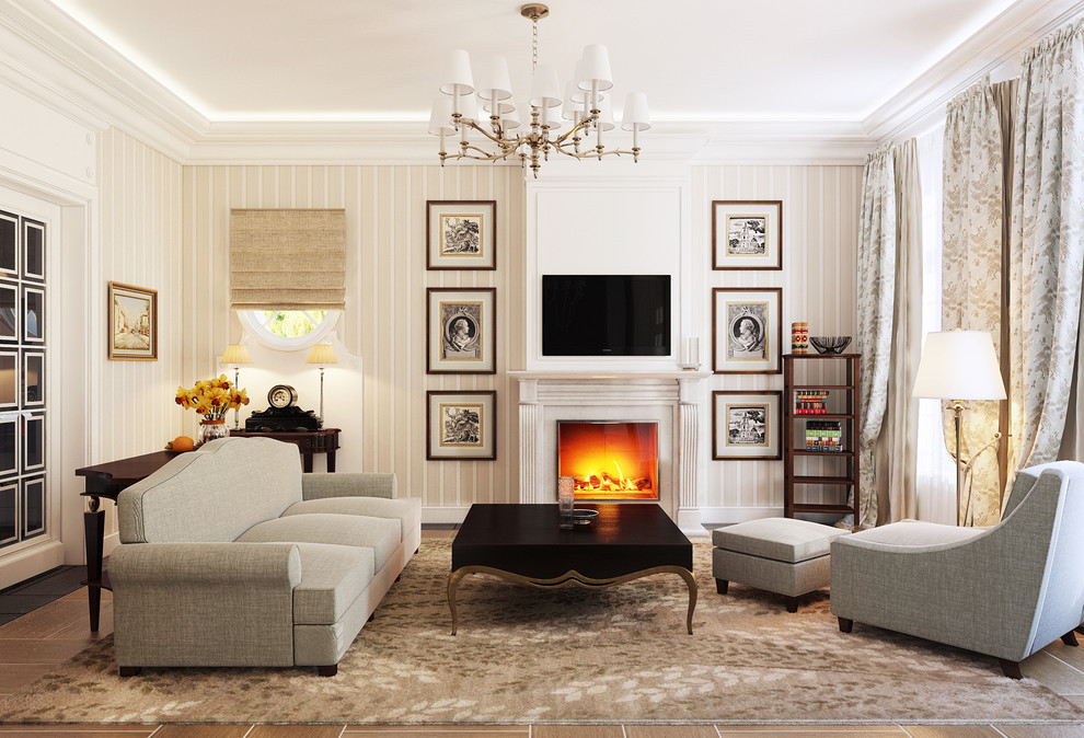 Интерьер загородного дома в пригороде Казани