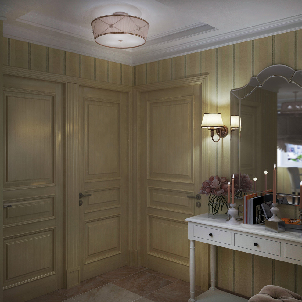 Классический стиль в однокомнатной квартире