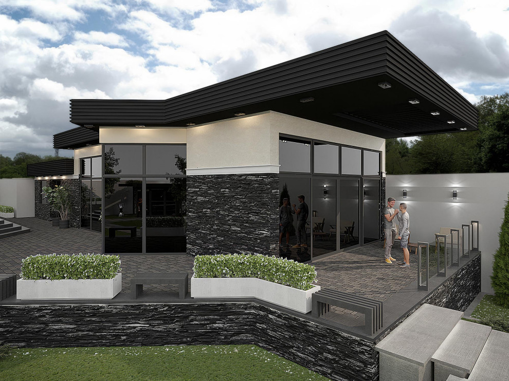 Дом с ландшафтом