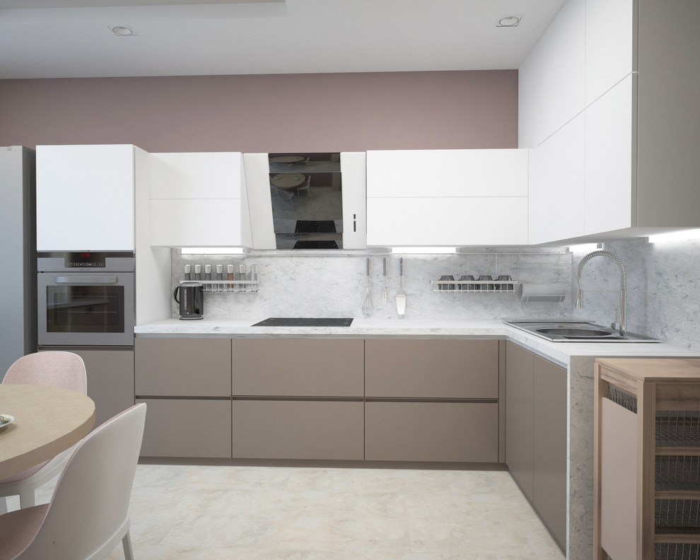 Квартира для Балерины в пудровых тонах.