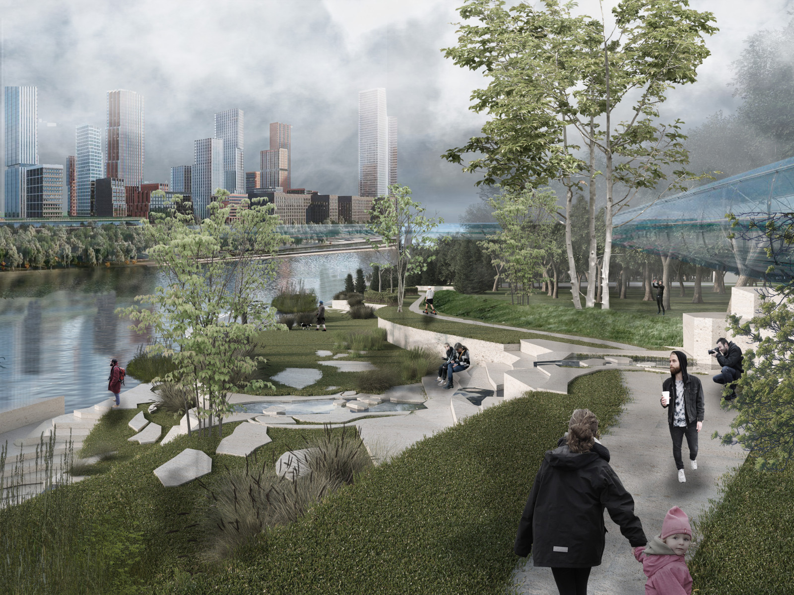 Всепогодный парк Строгино с объектом “Т”