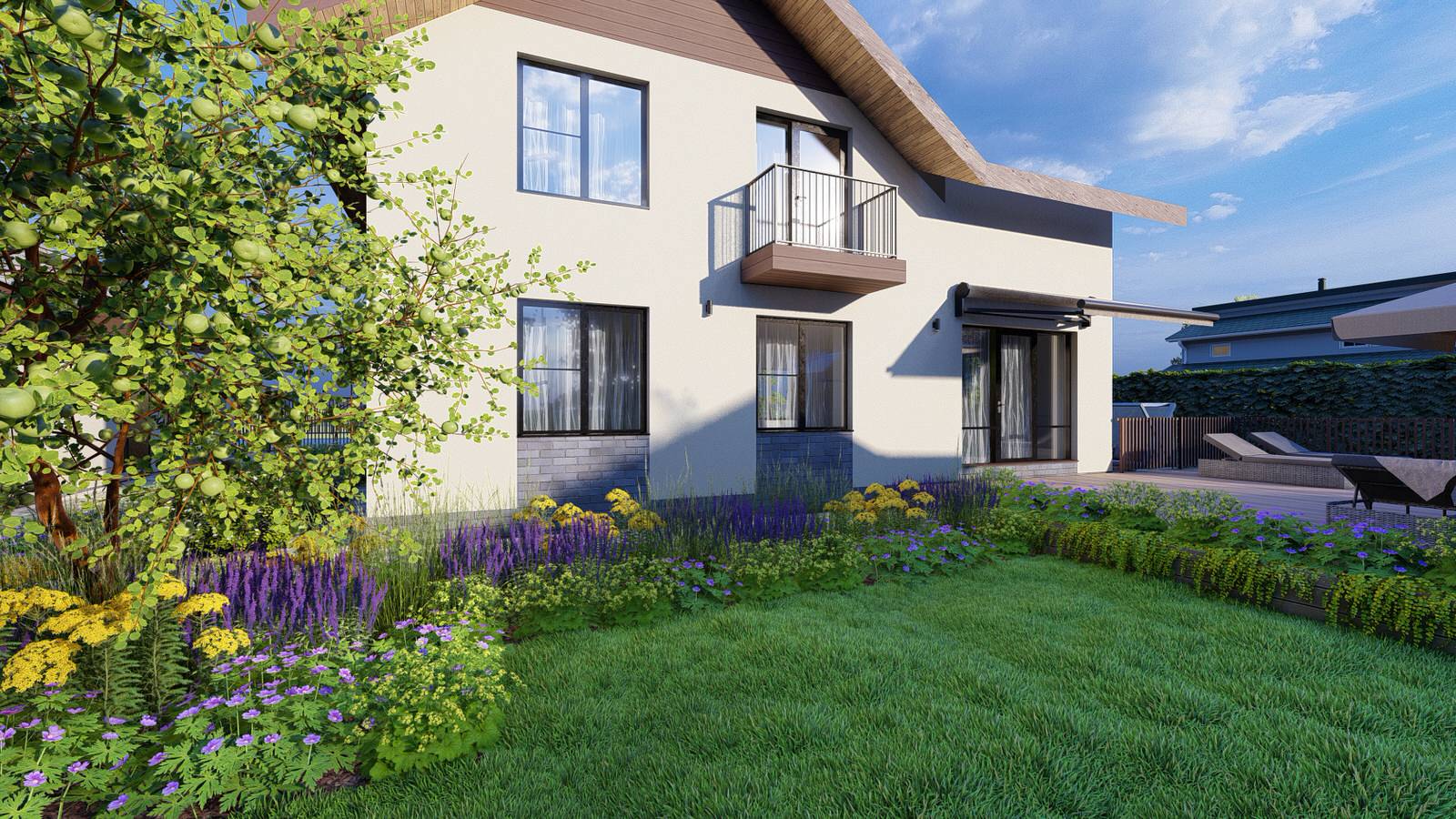 Сад "Geometrium" в КП "Европа"