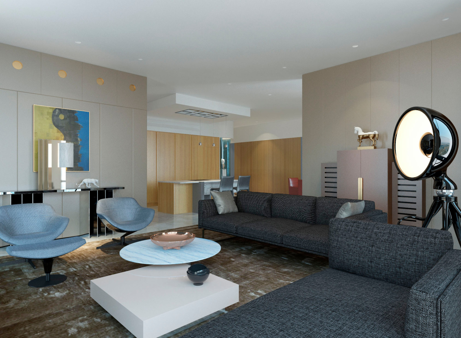 Обложка проекта: Квартира ЖК на Мосфильмовской 180м