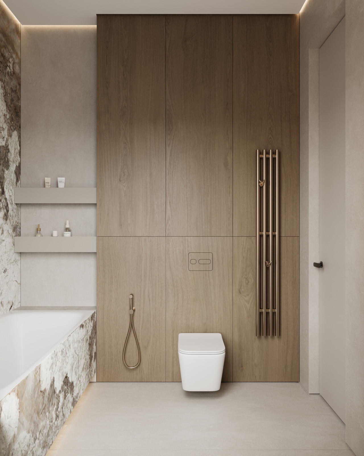 Коттедж (240 кв). Мастер-санузел