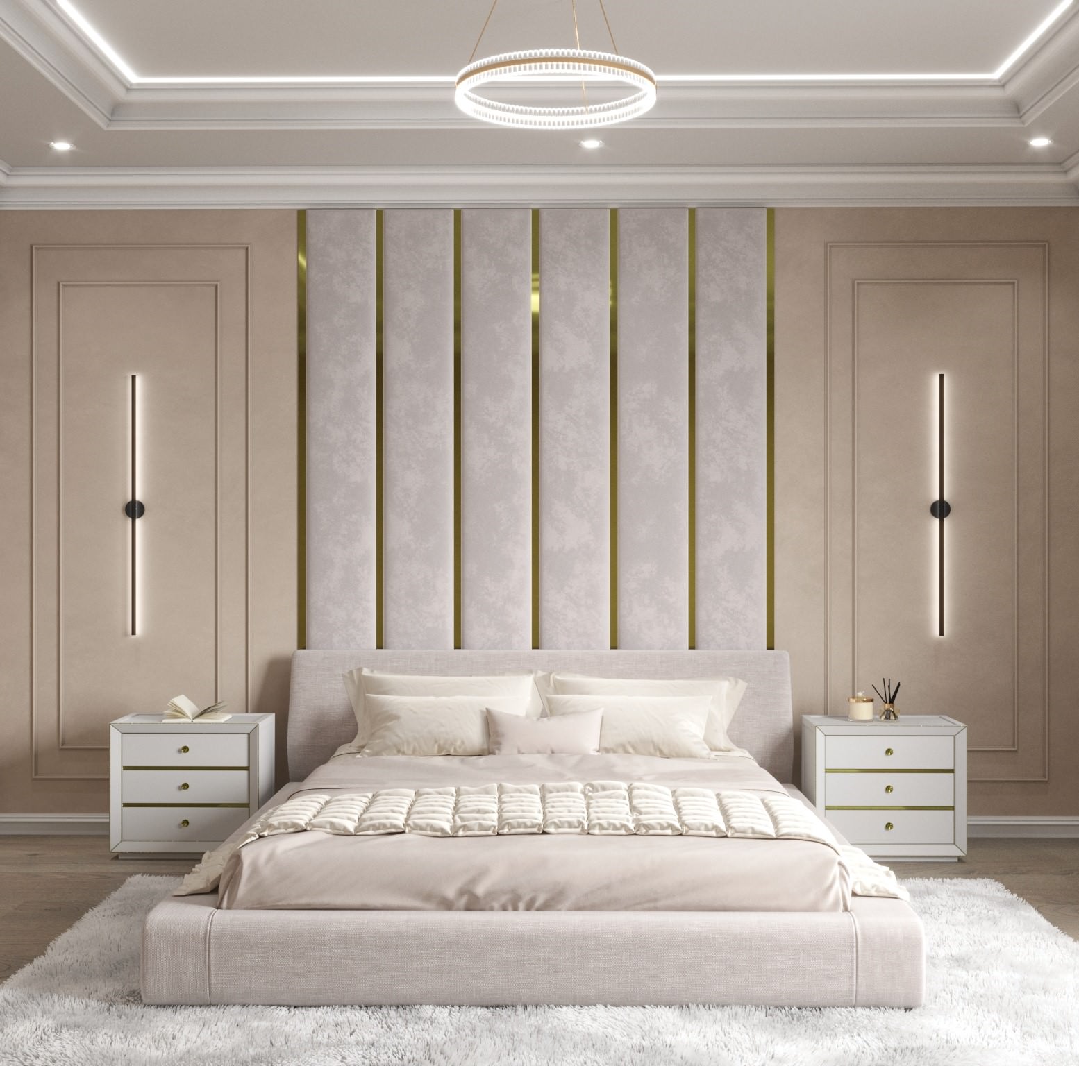 Обложка проекта: Bedroom in a simple style