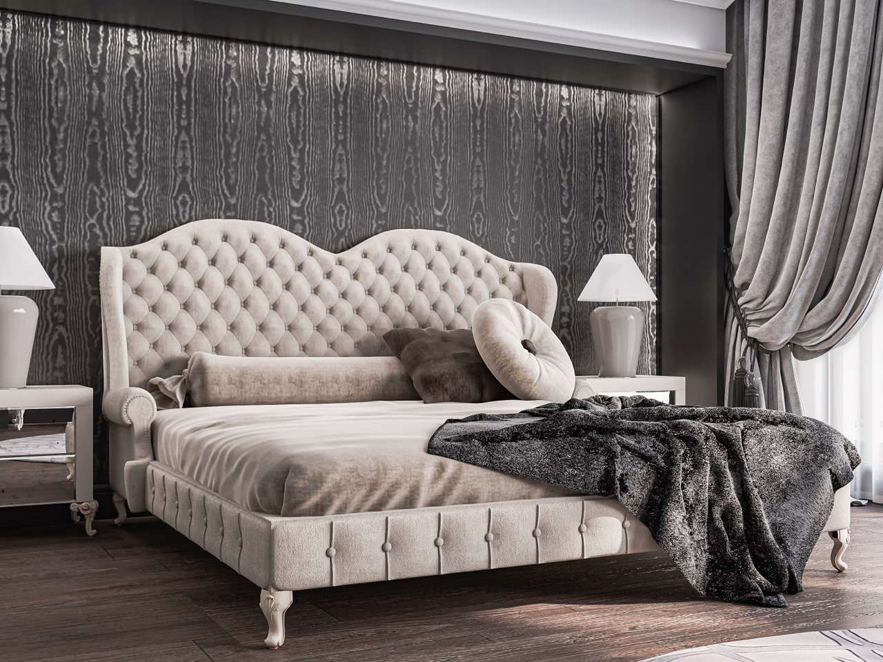 Дом в Зеленогорске , фрагмент спальни