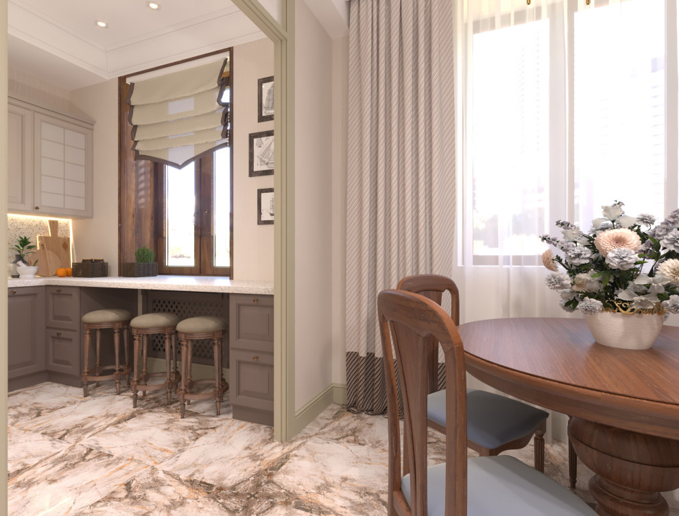 Дизайн-проект интерьера трехкомнатной квартиры .Новосибирск.