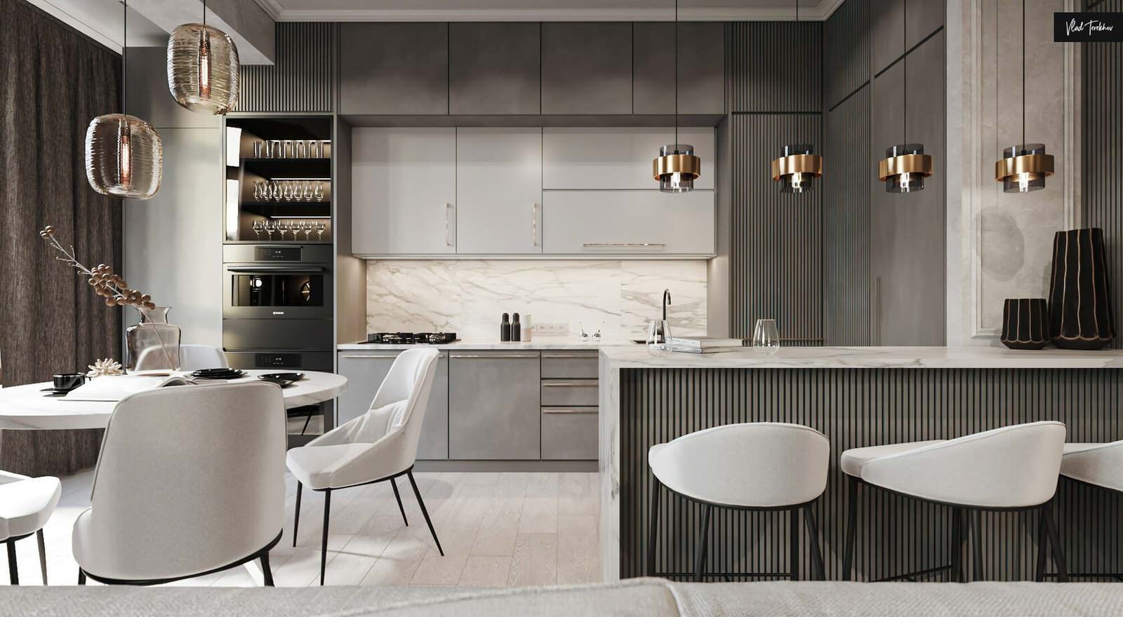 Квартира в современном стиле. ЖК На Московской.