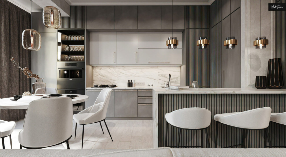 Квартира в современном стиле. ЖК На Московской.