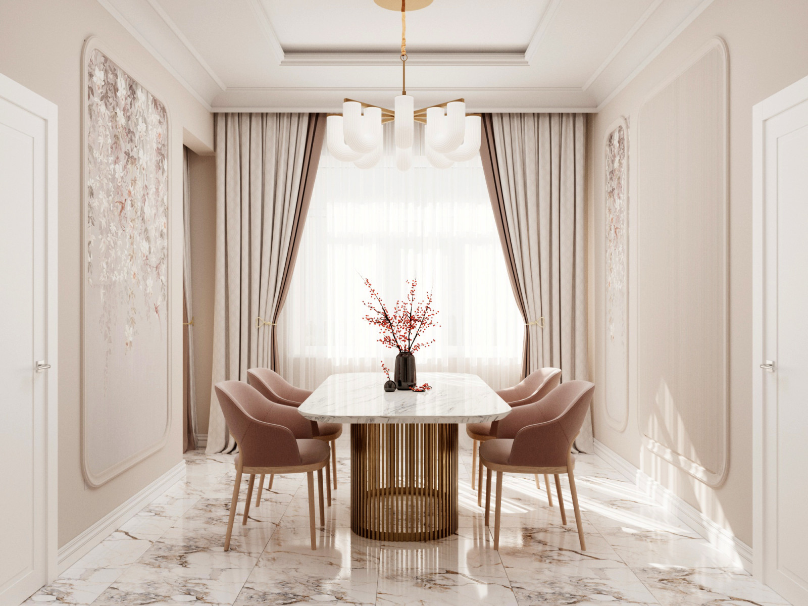 Обложка проекта: столовая в частном доме