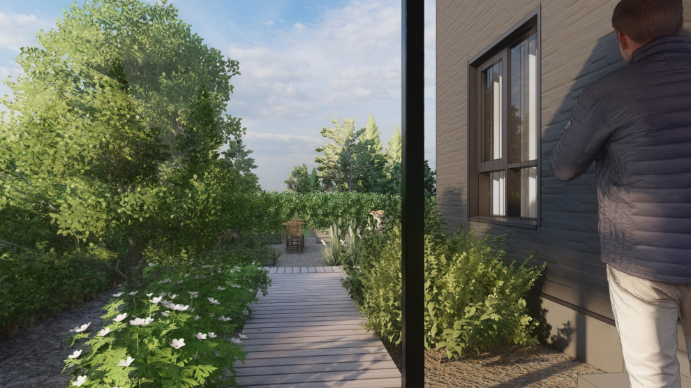 Благоустройство участка в коттеджном поселке Литл Токио, г. Казань