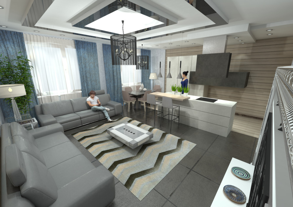 Вариант проекта Николая Петрищина для клиента с Притомской набережной