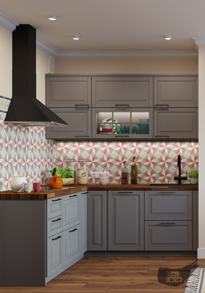 Кухня-гостиная в проекте Яркая Скандинавия