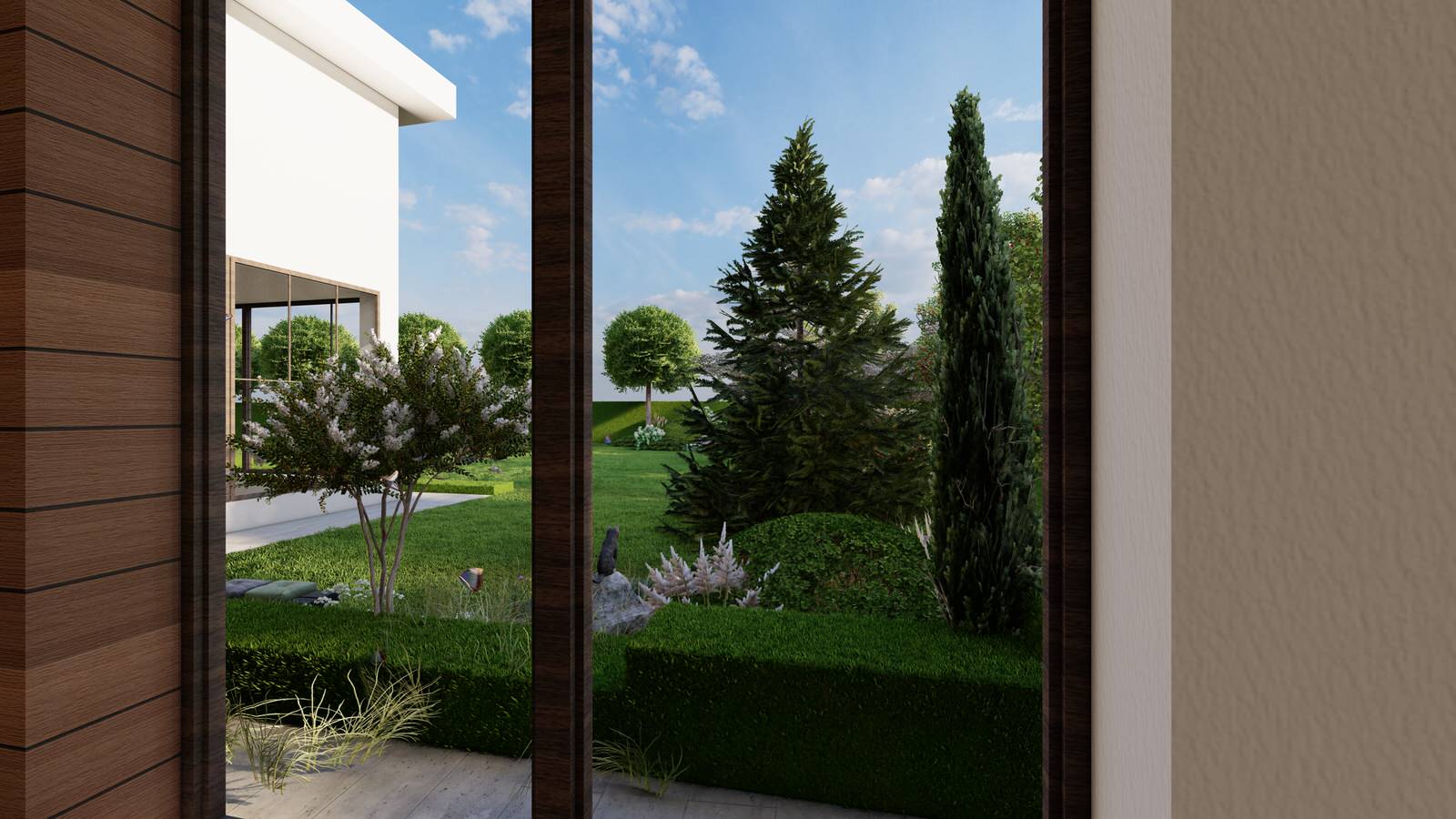 Лаконичный сад. КП Райт Вилладж