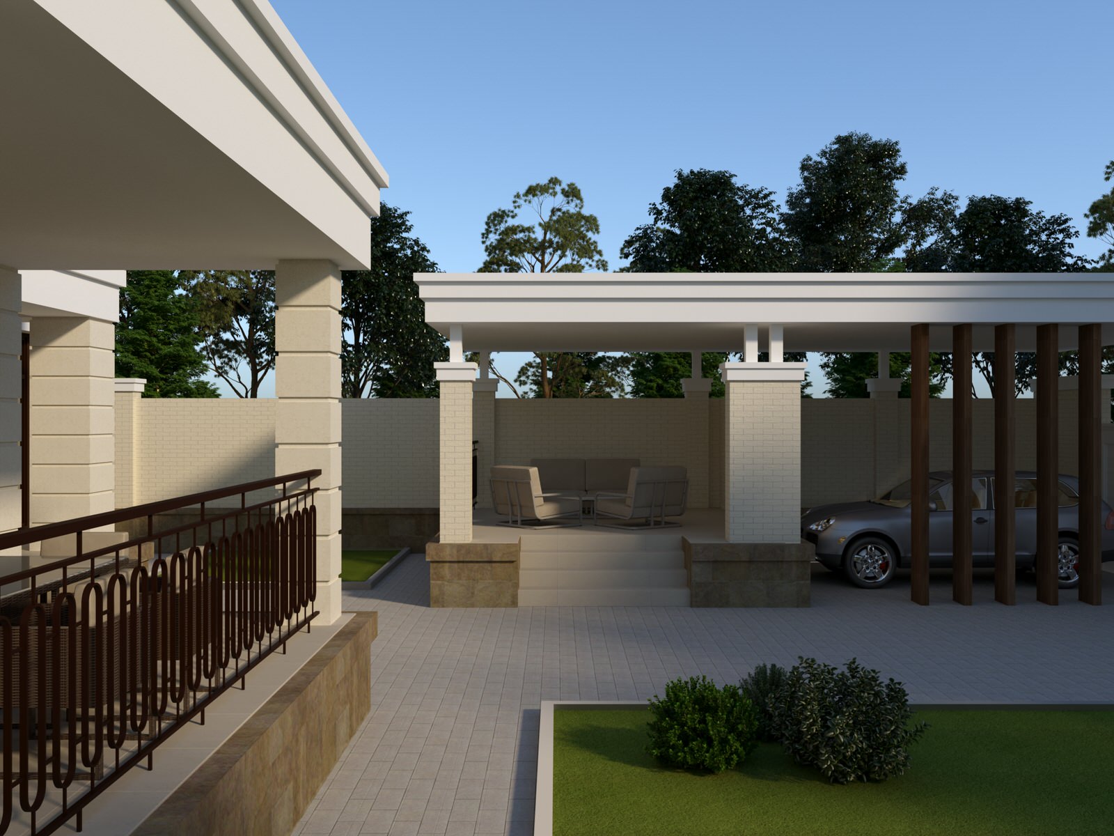 Индивидуальный жилой дом в стиле неоклассика