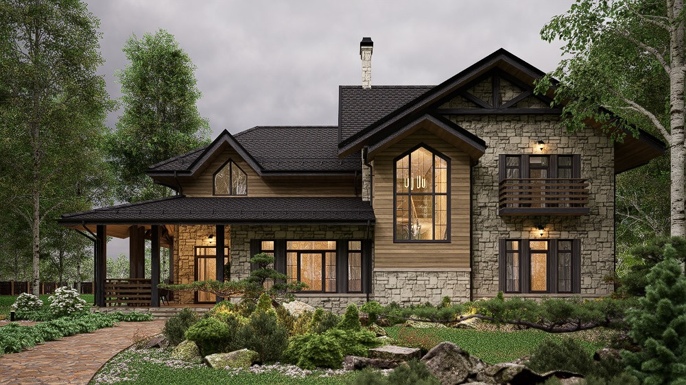 Обложка проекта: Особняк на берегу тихой реки