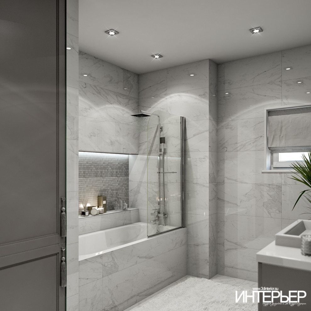 Обложка проекта: Дизайн-проект ванной комнаты в квартире г.Кисловодск