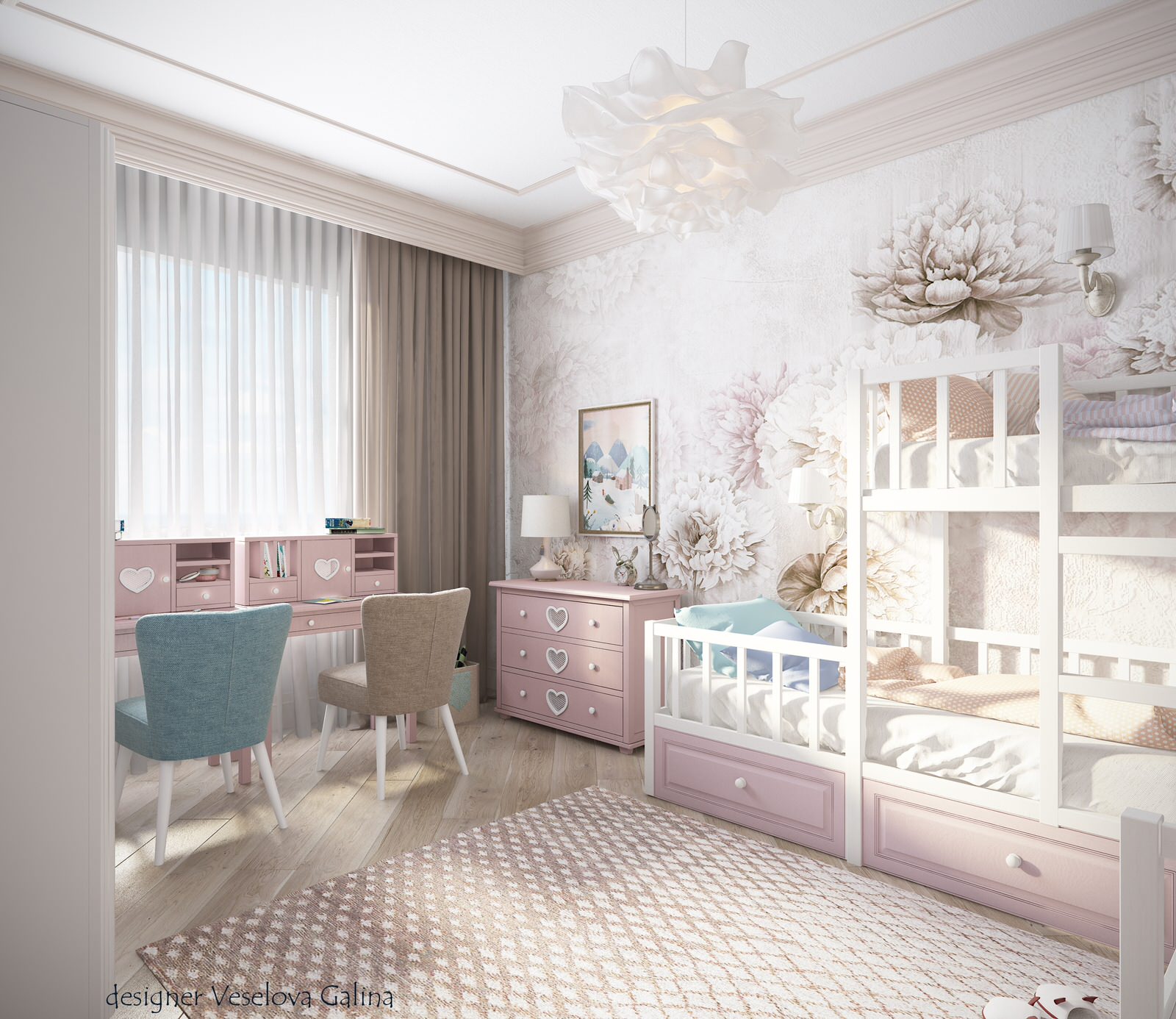 Обложка проекта: Детская комната Зефирка