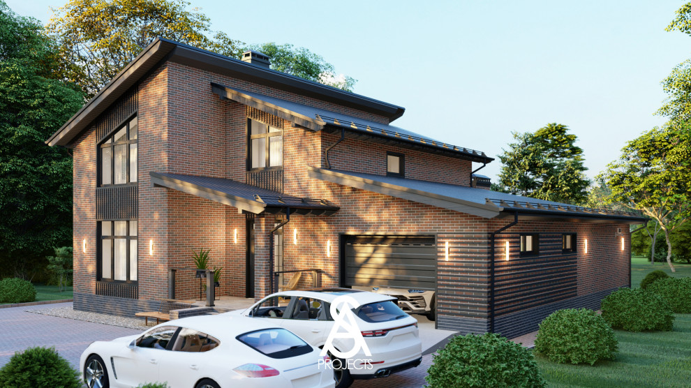 Обложка проекта: Дом двухэтажный 253 кв.м.