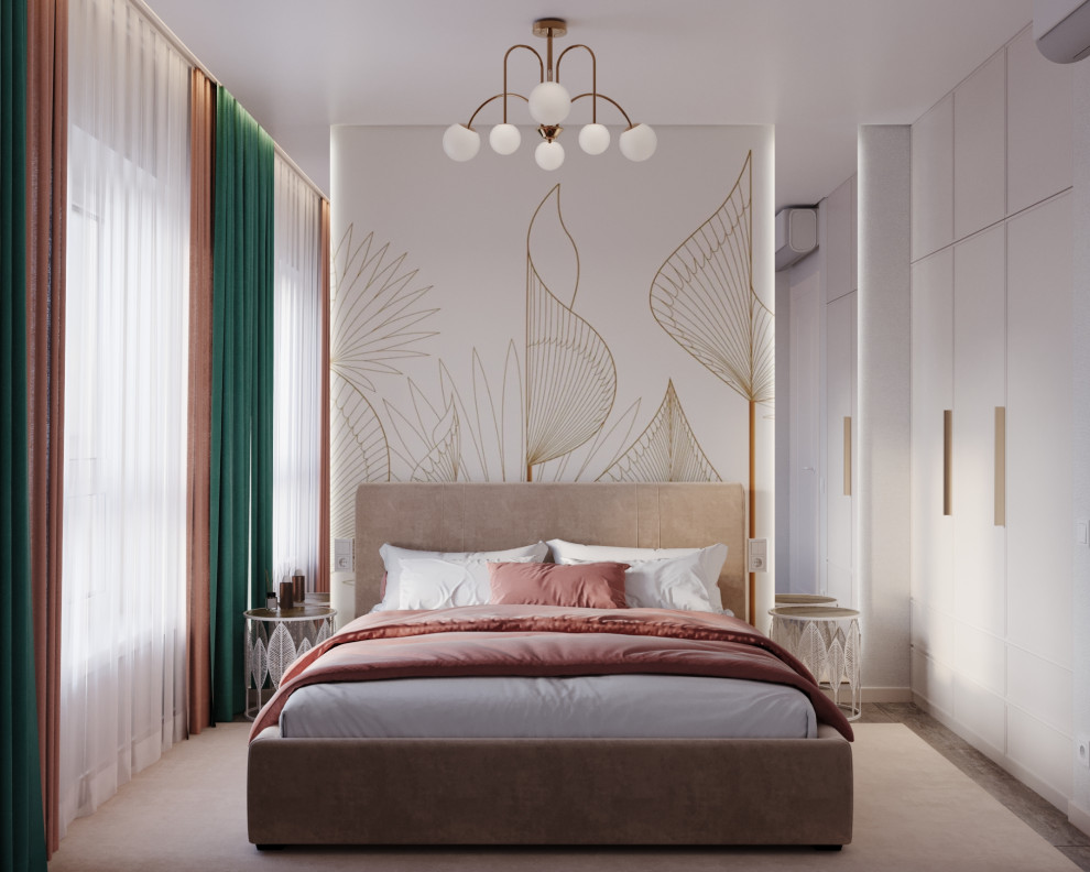 Дизайн проект 3х комнатной квартиры с большой кухней-гостиной