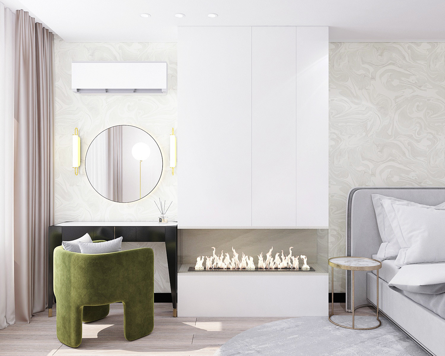 Реновация дизайна спальни в квартире на Алексея Толстого, Самара