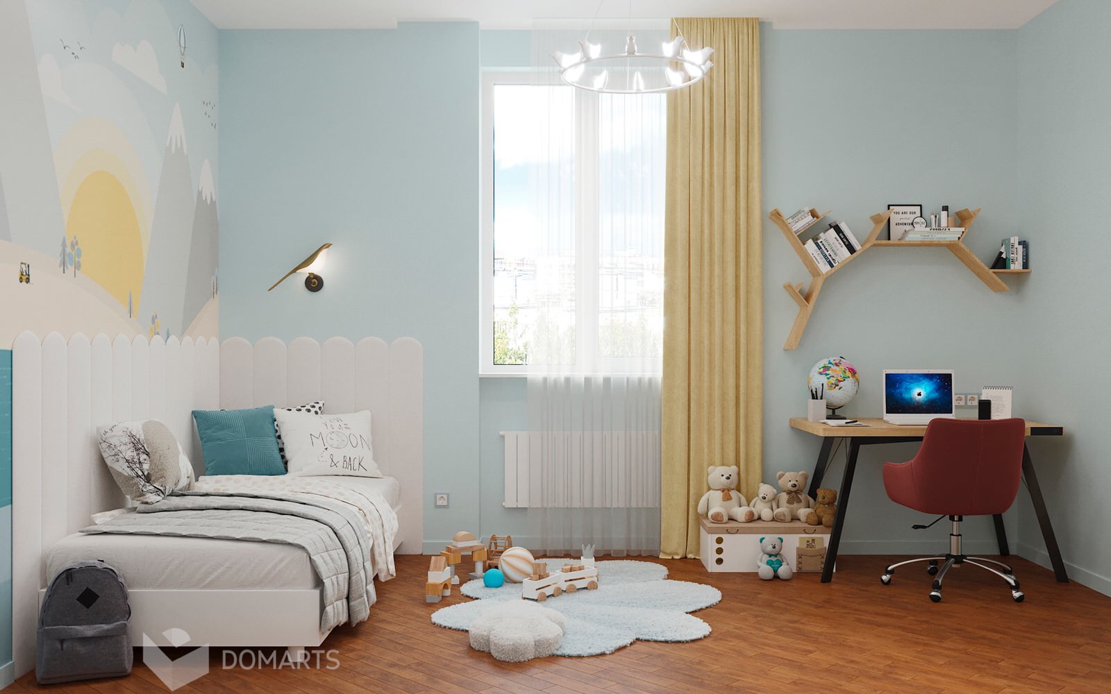 Детская для ребёнка 13,5 м2