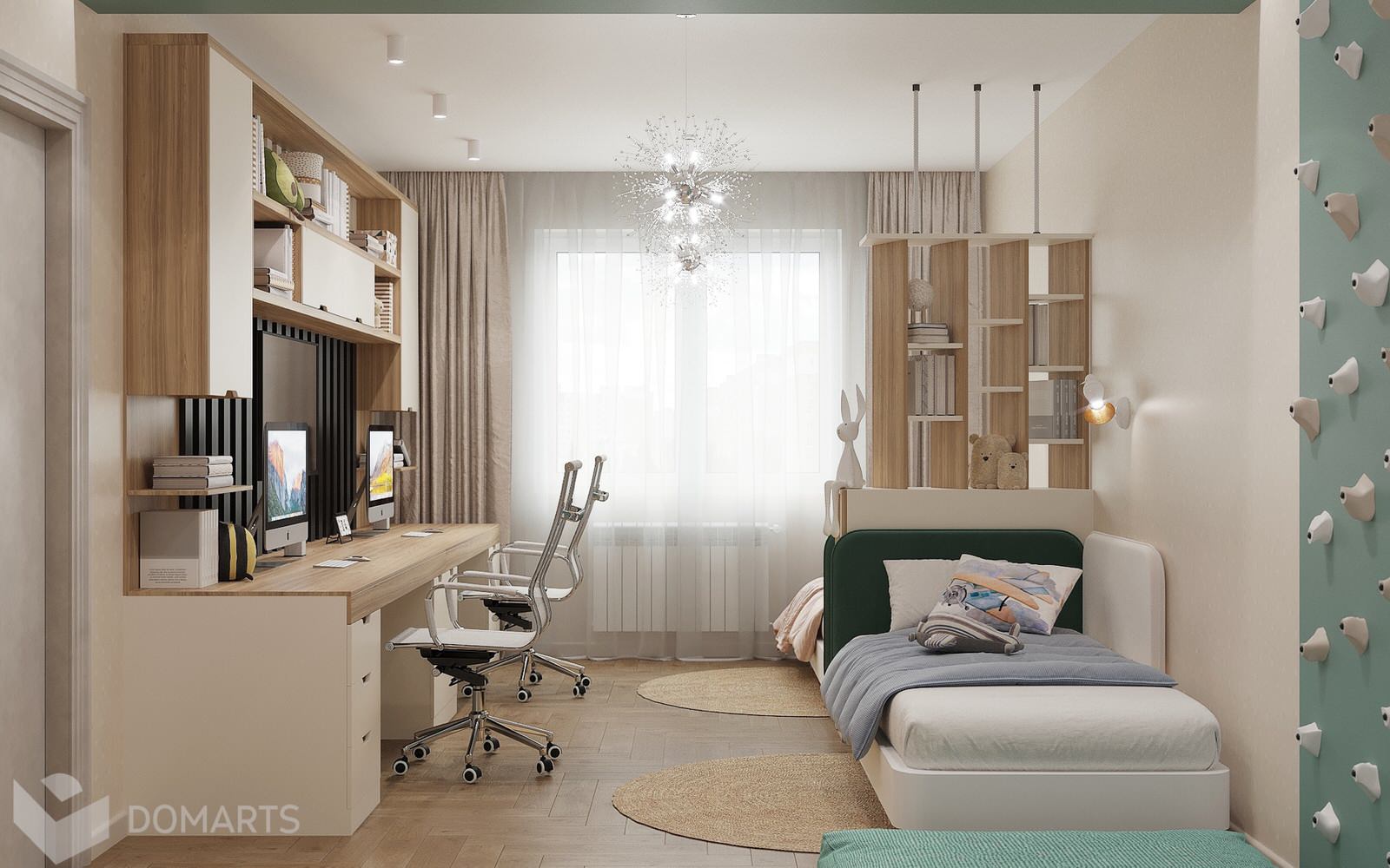 Детская для разнополых детей 22,1 м2