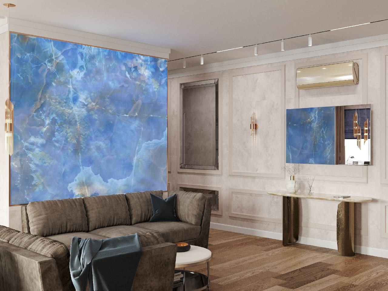 Трехкомнатная квартира площадью 120 м2. Современная классика.