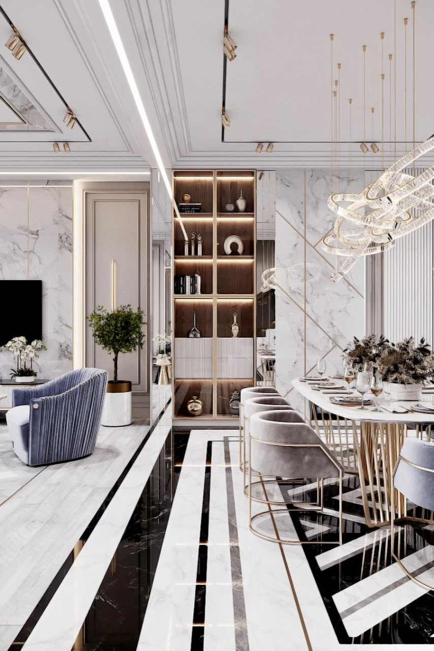 Роскошь и стиль: интерьер таунхауса в ЖК Park Fonte