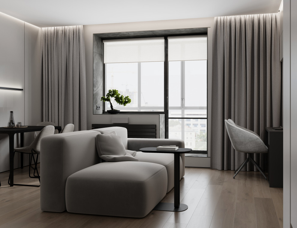 Студия в стиле минимализм ЖК Дом на Анри